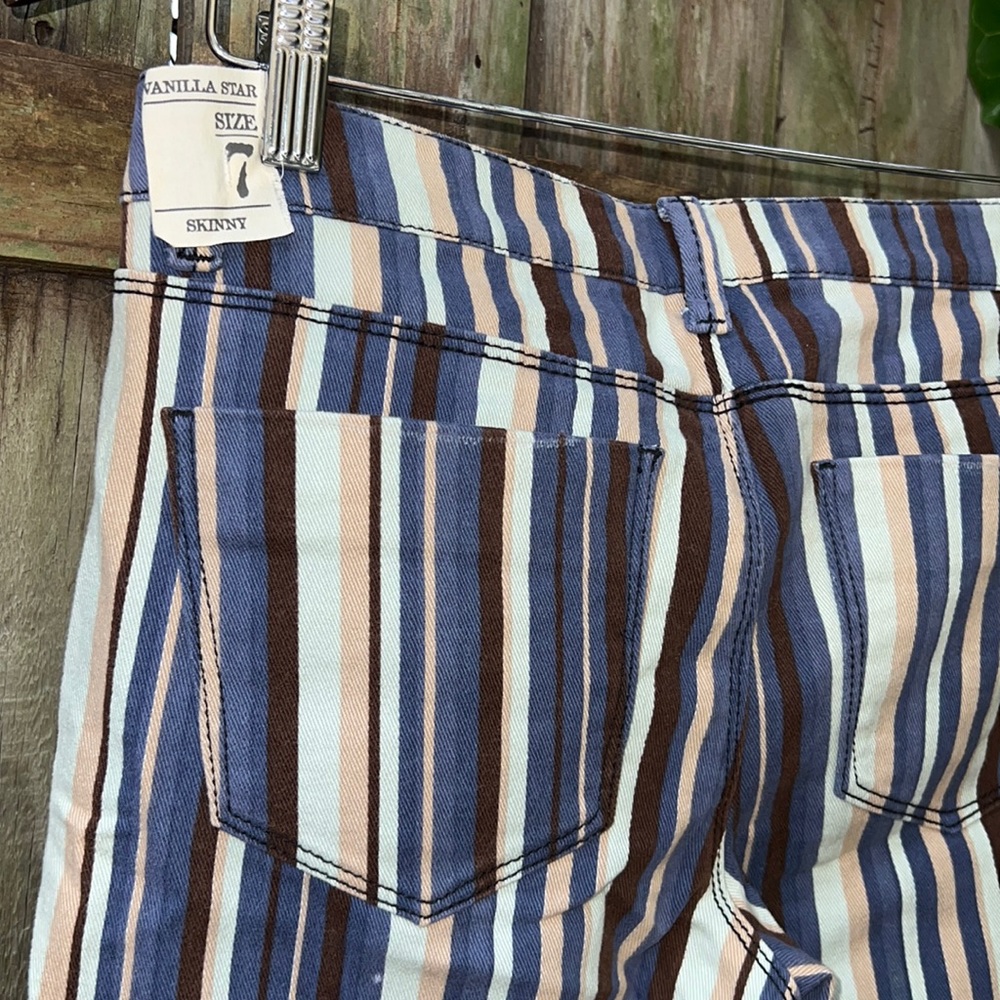 Straight leg Striped Jeans